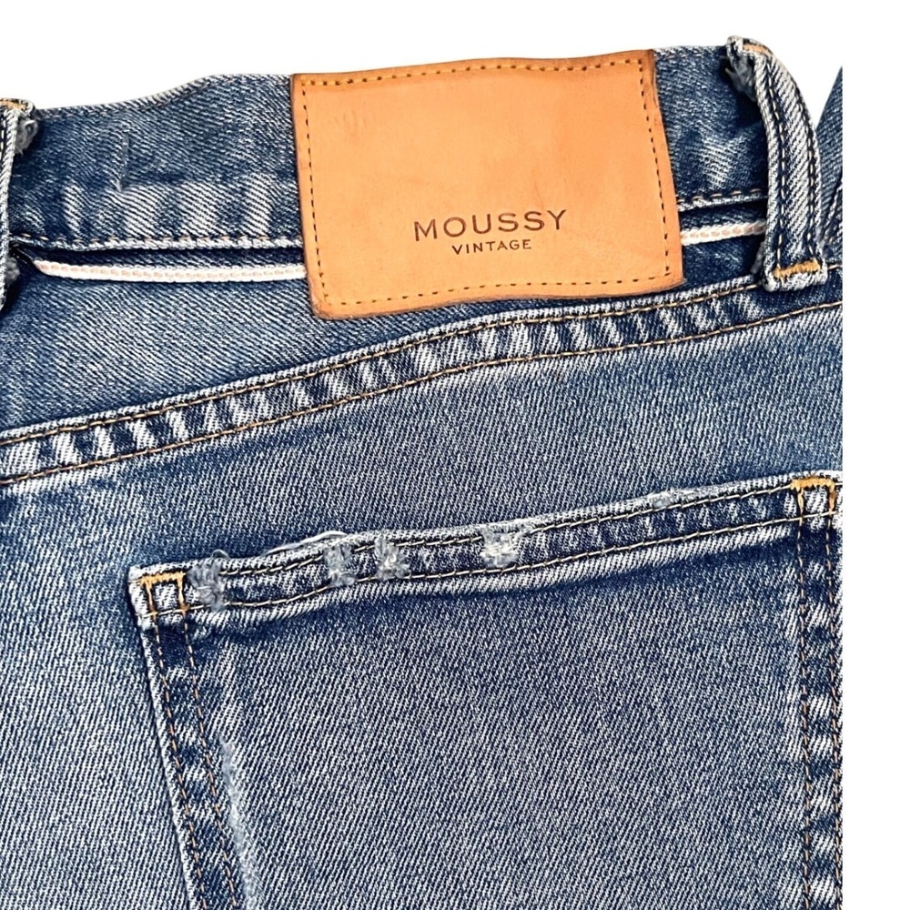 Moussy Vintage High‎ Rise Skinny Jeans Womens 27 Blue Excellent Distressed Japan - Picture 7 of 9